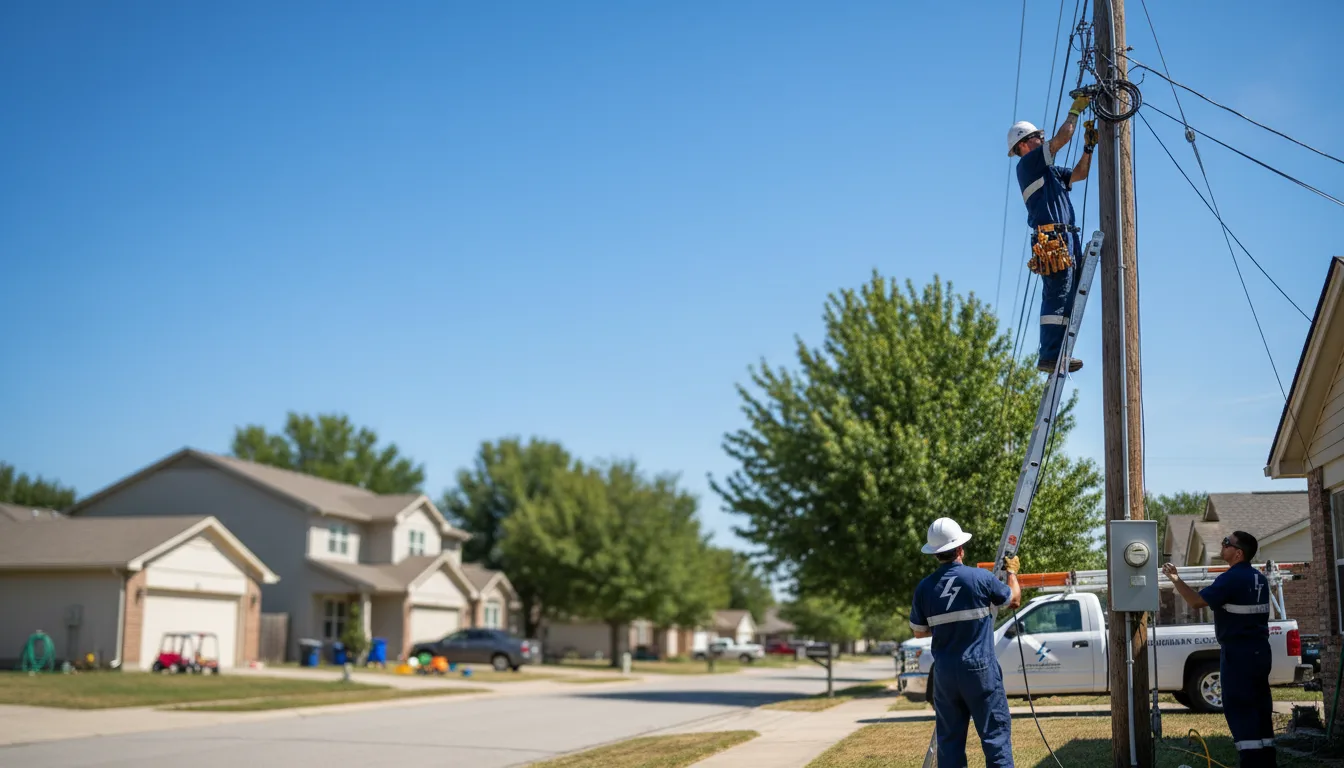 Residential electrician providing installation services in Walnut, IL